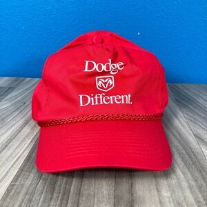 Dodge Hat Cobra Caps Men's One Size Red Dodge Different Embroidered Logo‎